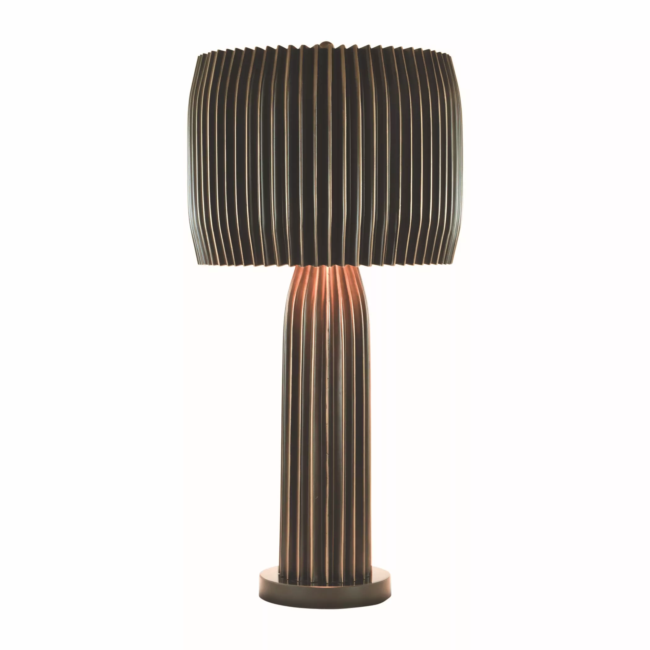 Crimp Table Lamp- Bronze