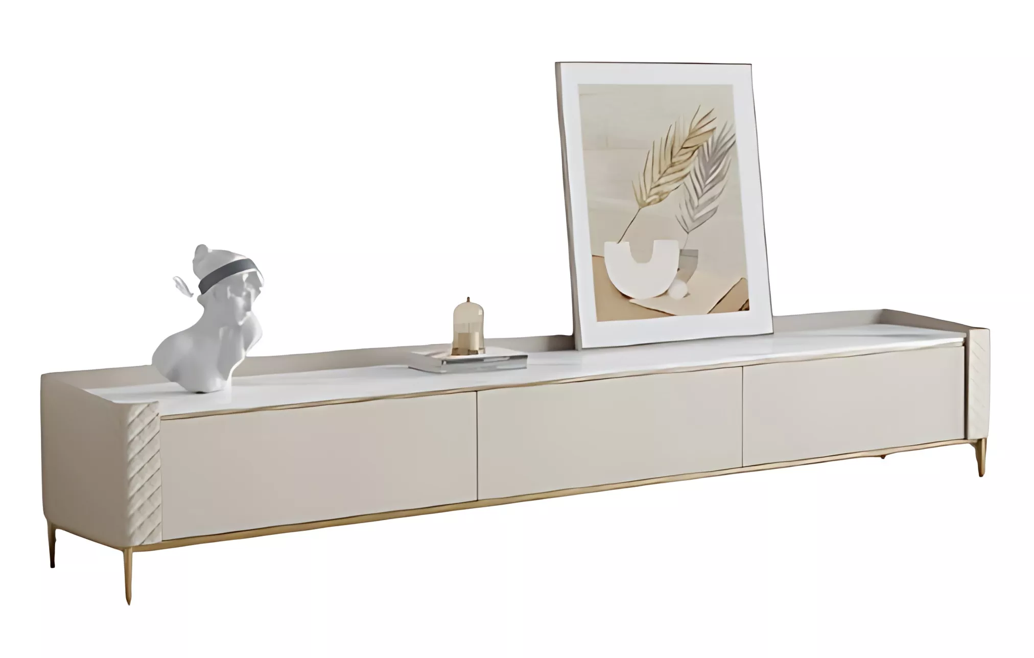 Cross Hatching Designed TV Cabinet