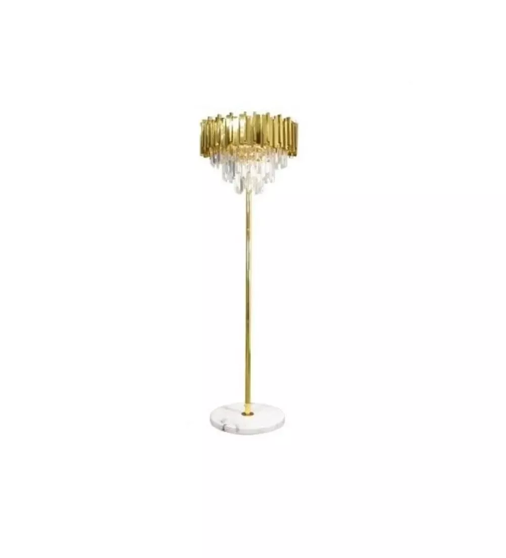 Crystal Floor Lamp With Adjustable Stand