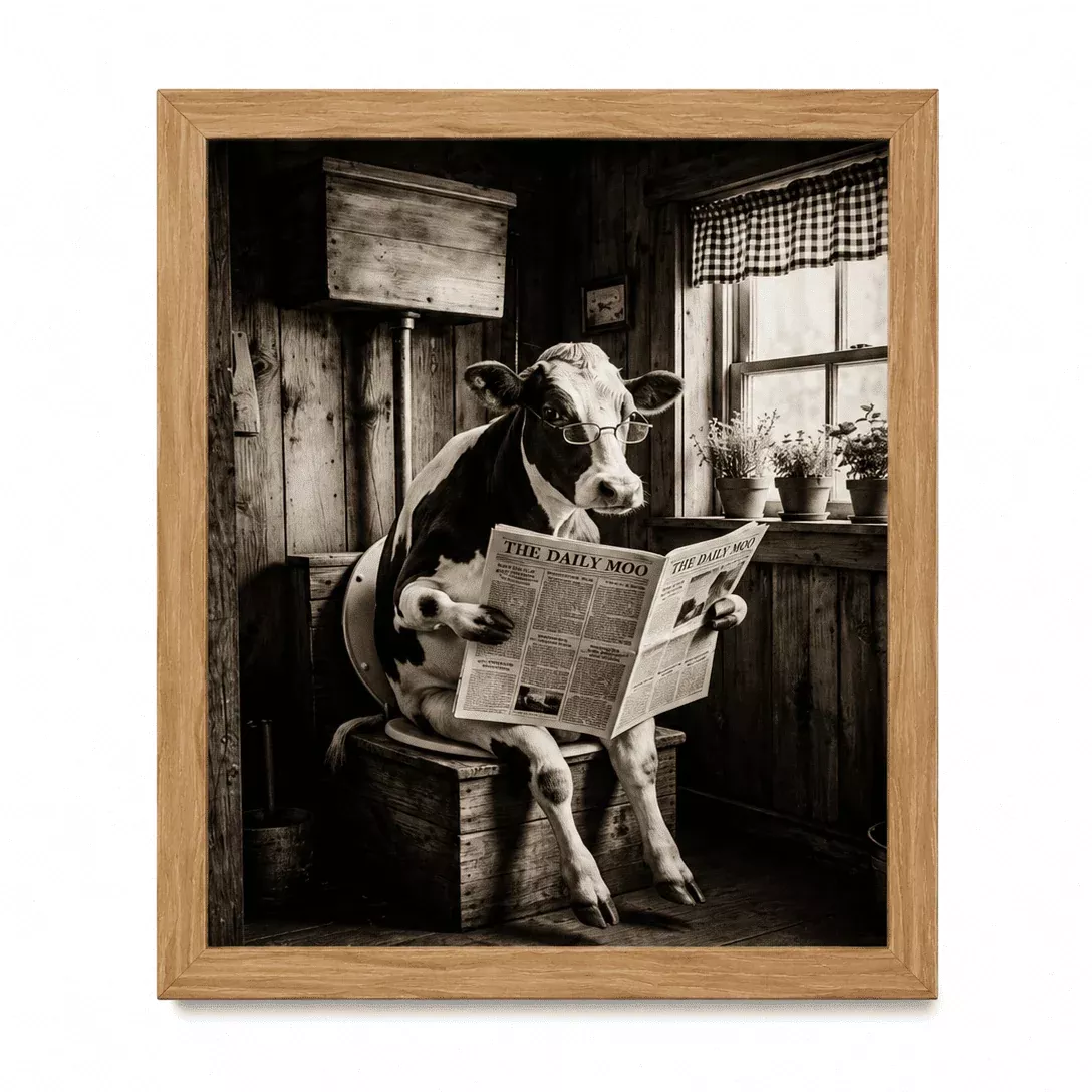 The Daily Moo - Framed Print