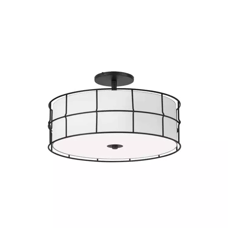 Dainolite Modern 3-Light Flush Mount Ceiling Light