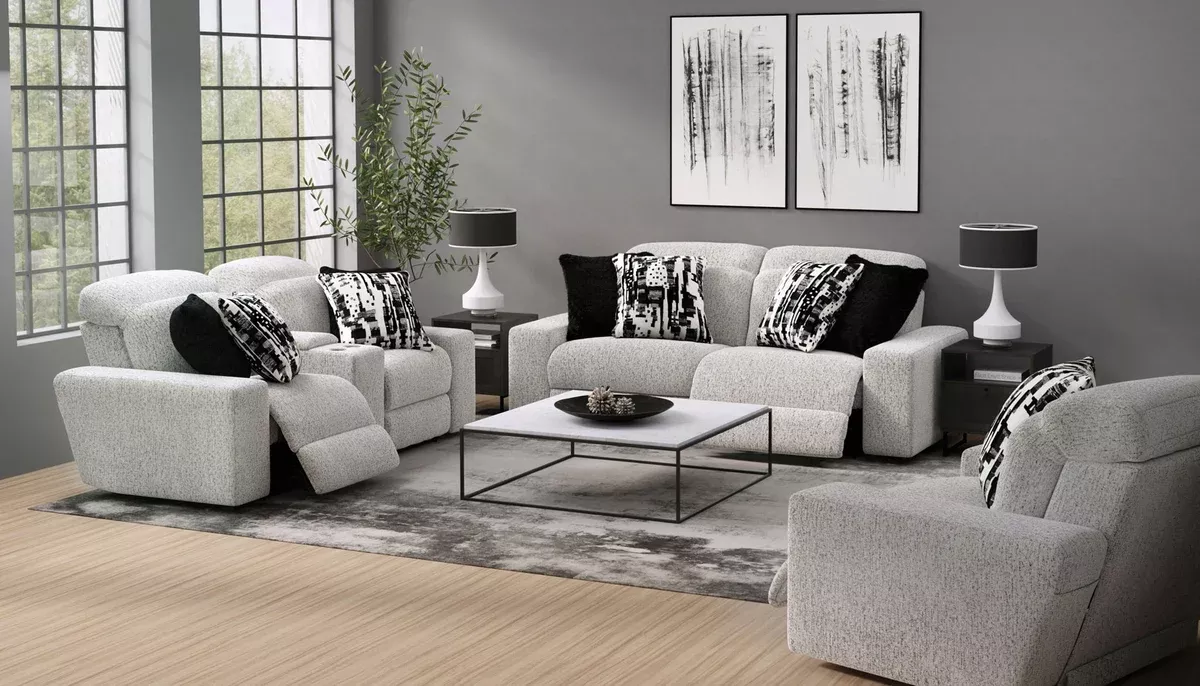 Darby - Power Adjustable Headrest Power Reclining Sofa