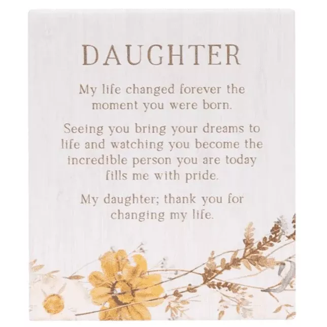 Daughter - Rustic Meadow Plaque