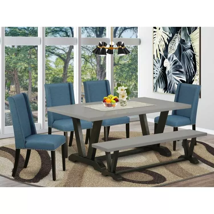 Dining Room Set - Parson Chairs and Rectangular Table
