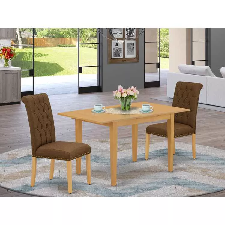 Dining Set Rectangular Table Parsons Chairs
