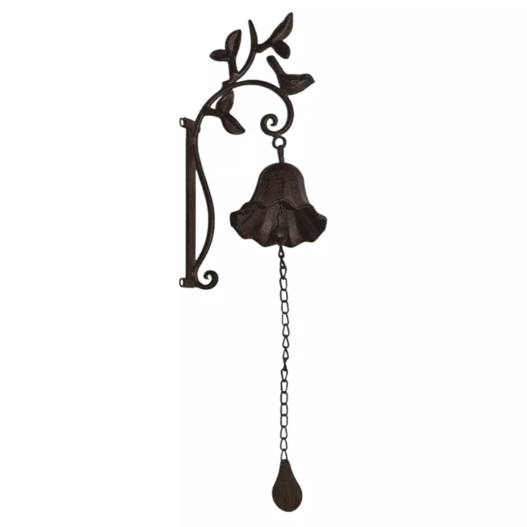 Dinner Bell With Leaves & Bird