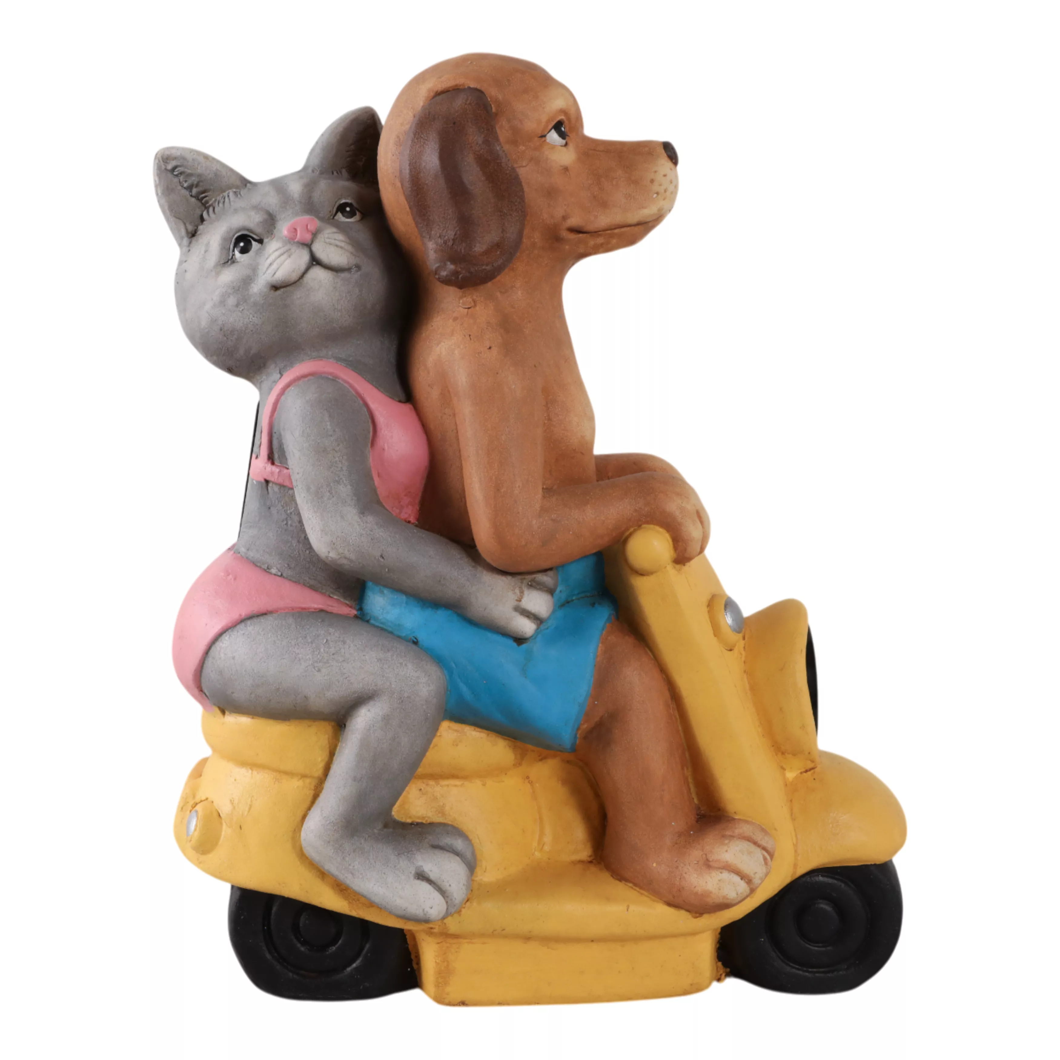 Dog & Cat on Solar Scooter
