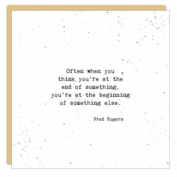 End Of Something - Greeting Card - Sympathy