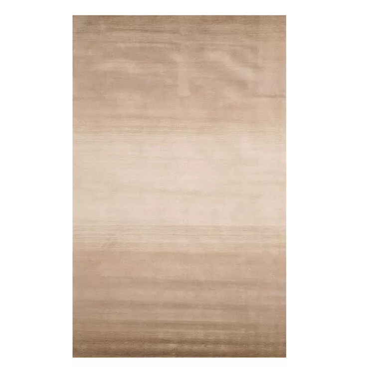 EORC Beige Wool Rug - 5x8 Hand Tufted Rectangle
