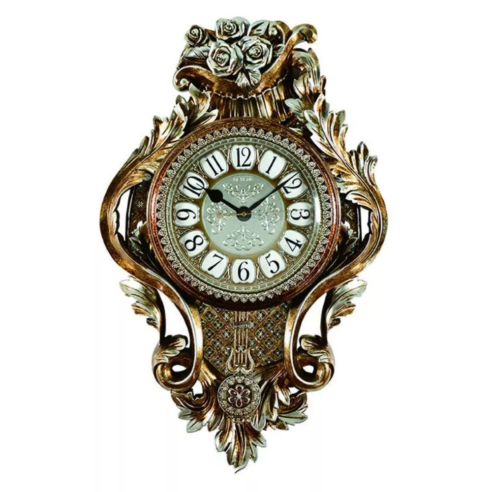 European Fine Copper Clock Creative Mute Clock