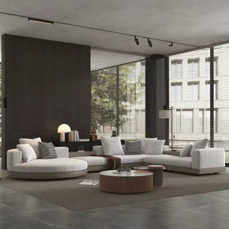 Fabric Sectional Sofa With Chaise