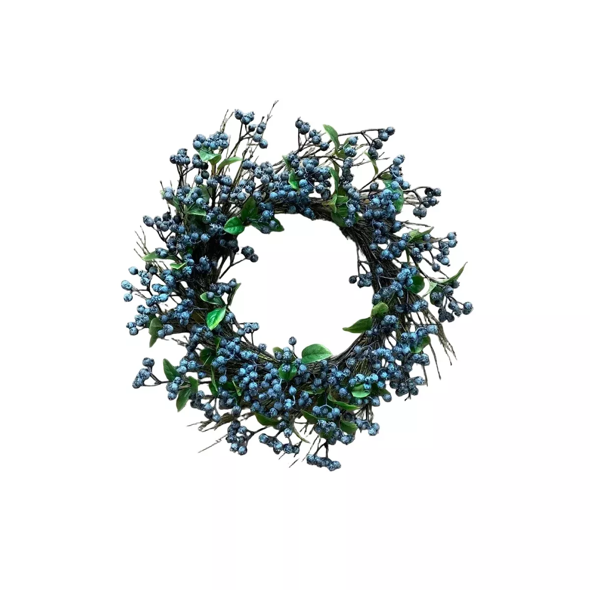 Faux Blueberry Wreath