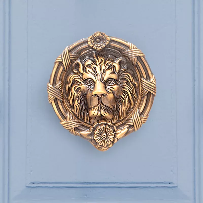Ferocious Lion Door Knocker