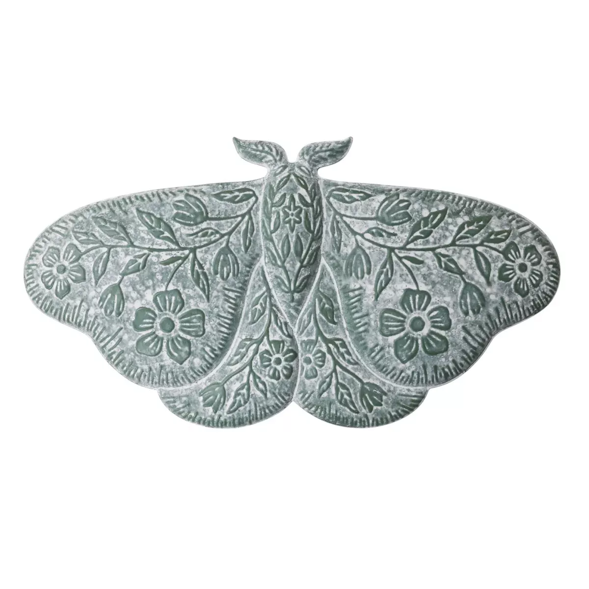 Floral Moth Wall Decor