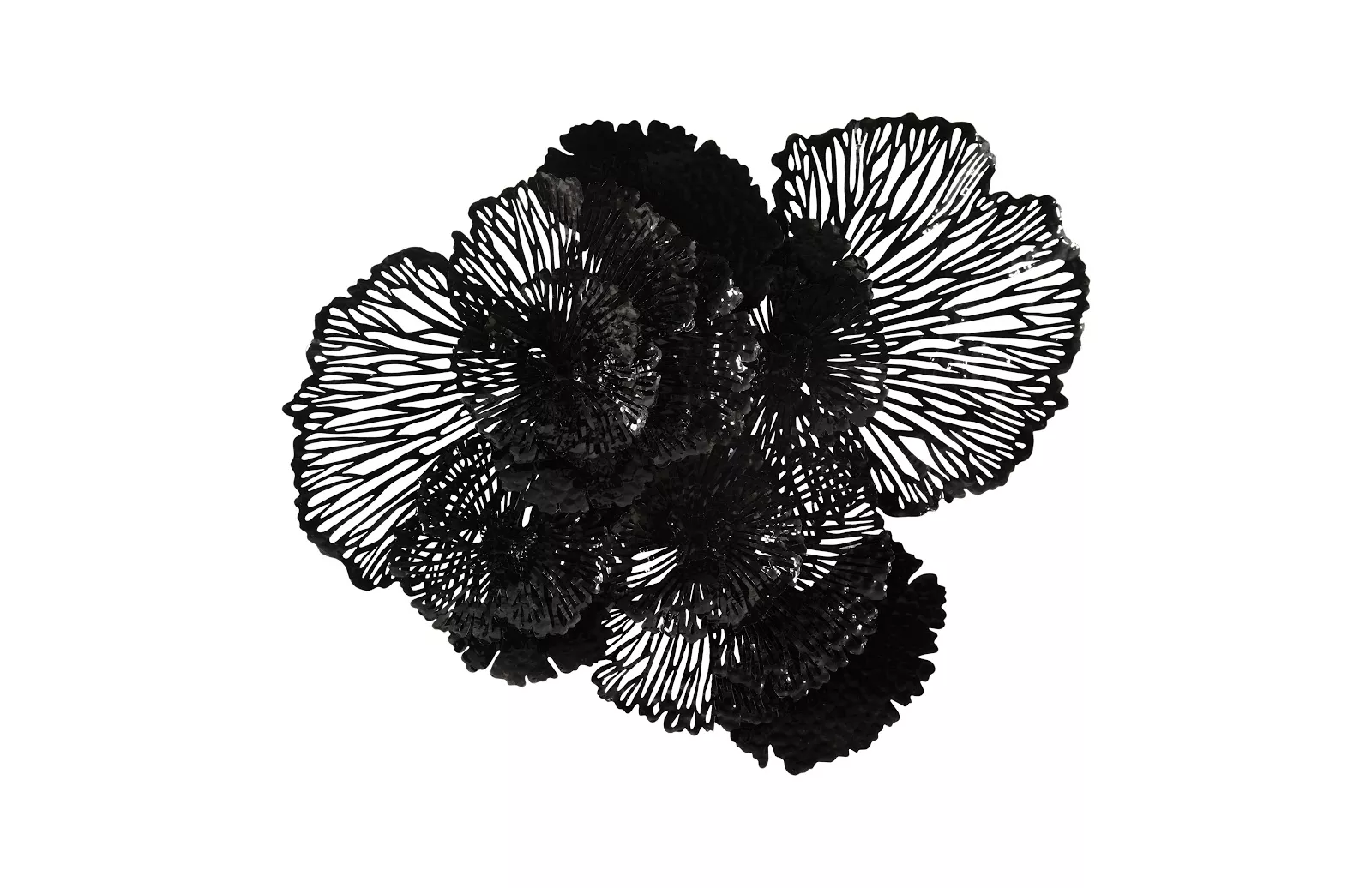 Flower Large Black Wall Art