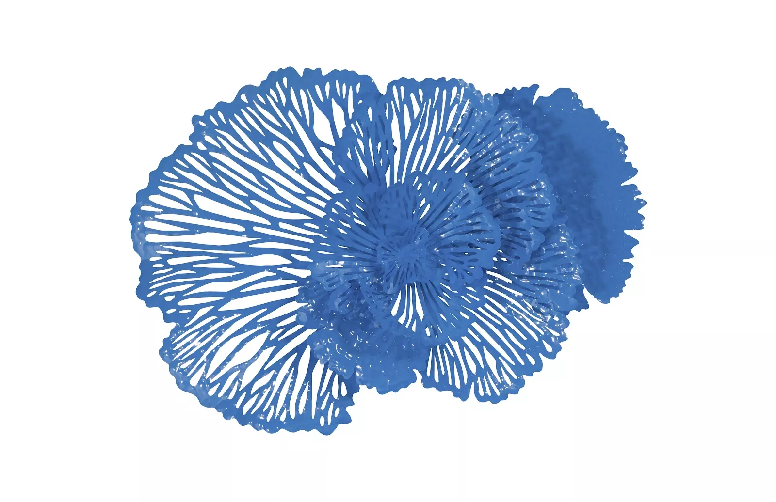 Flower Medium Blue Wall Art
