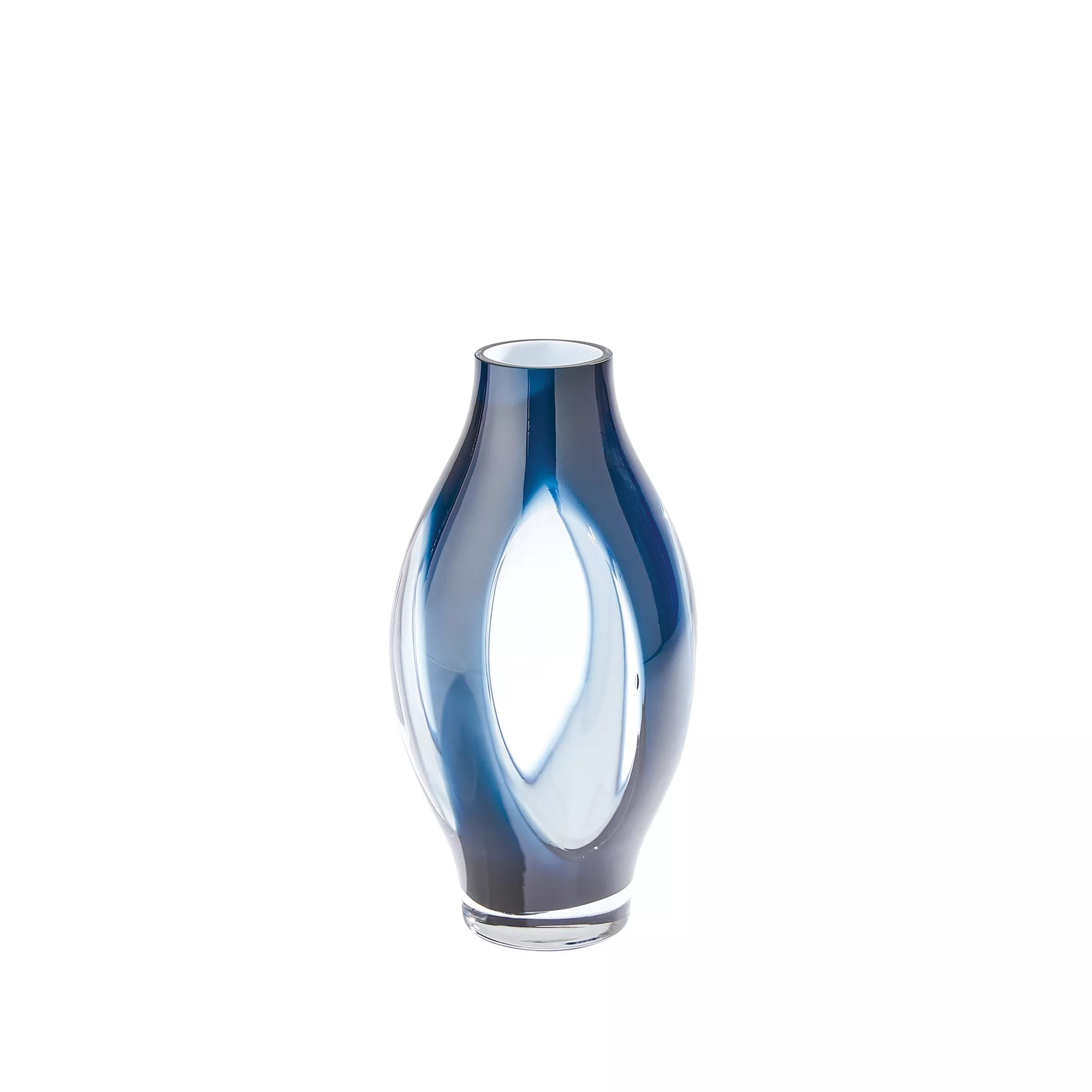 Fly Through Vase- Blue-Small