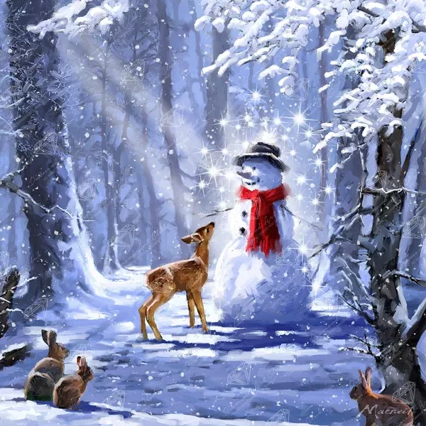 Forest Snowman
