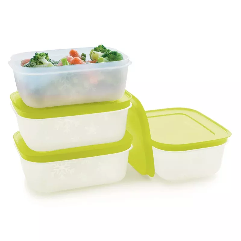 Freezer Mates PLUS Small Shallow | 4-Piece Container Set