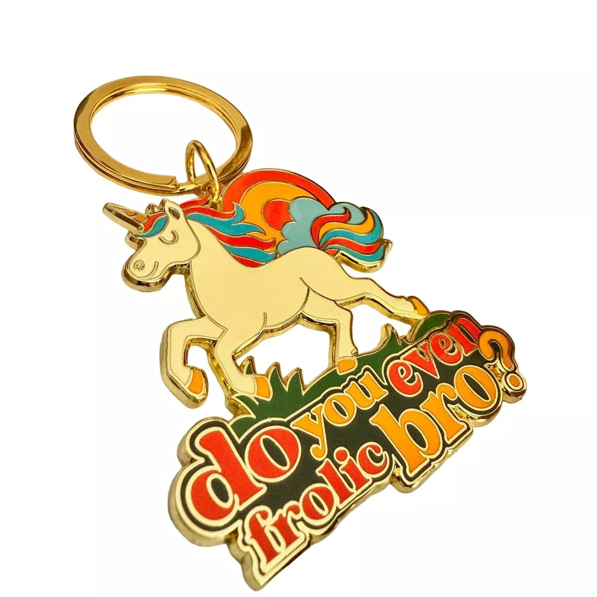 Frolic Unicorn Enamel Keychain