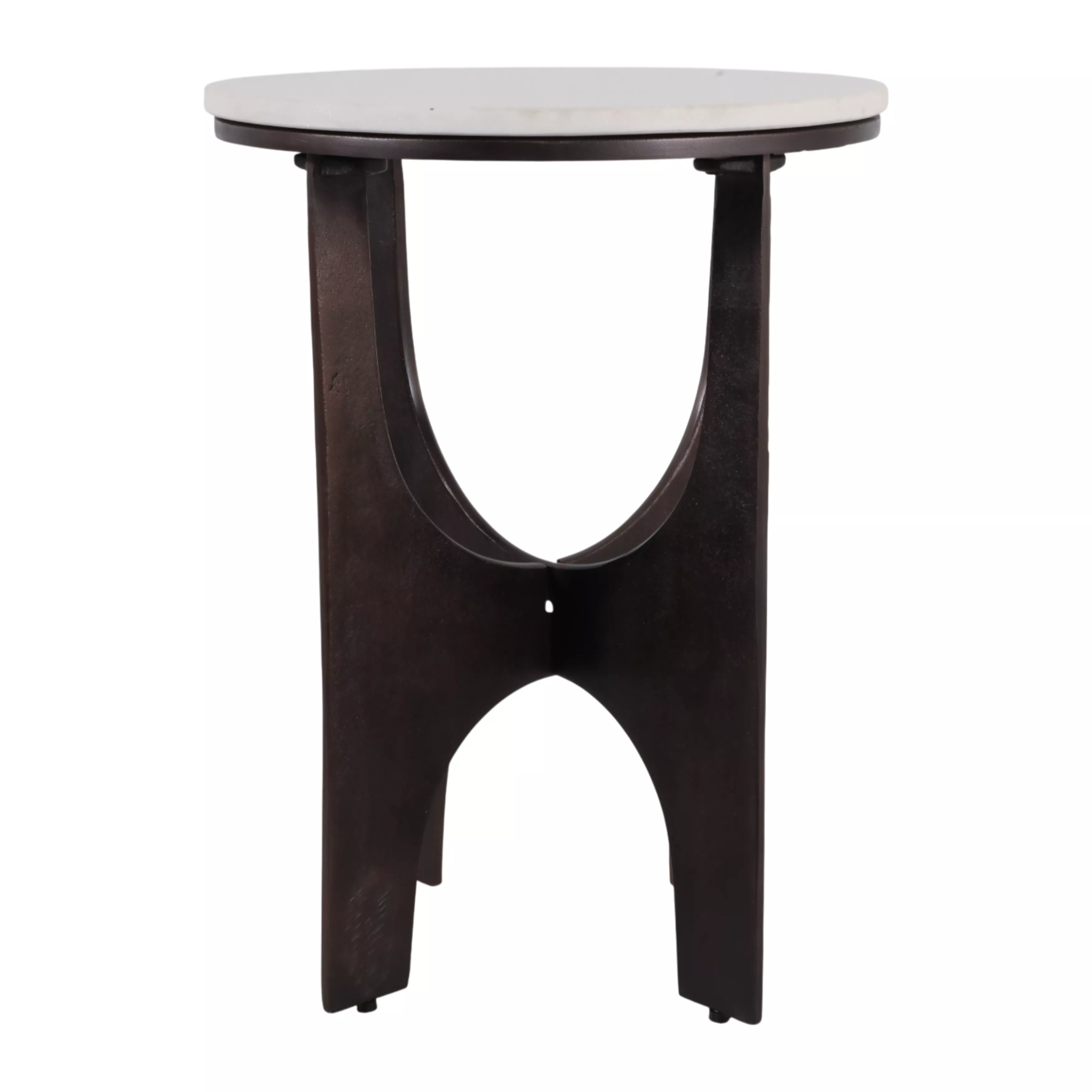 Garsonfield Modern Metal Base Accent Table