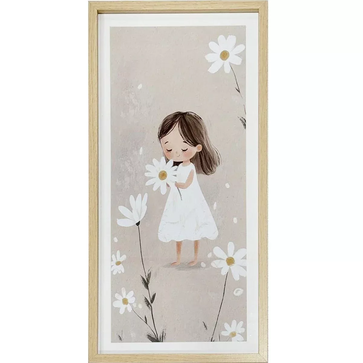 Girl & Daisies Print