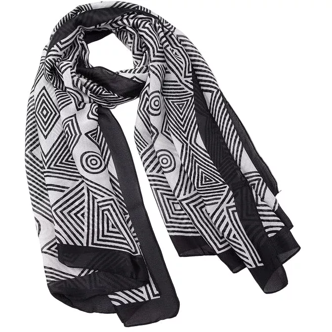Goemetric Sheer Scarf