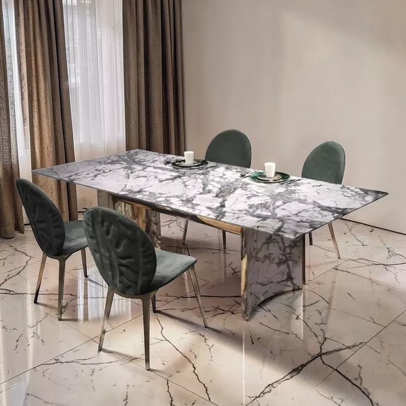 Gorgeous Marble Rectangle Dining Table