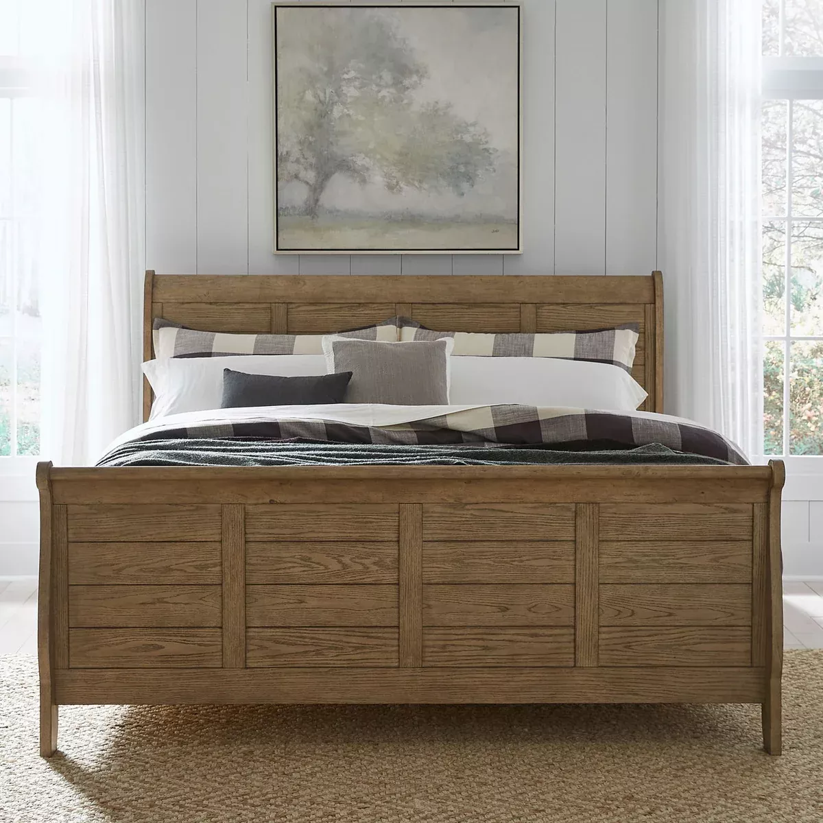 Grandpas Cabin - Sleigh Bed (Softly Bent Shape)