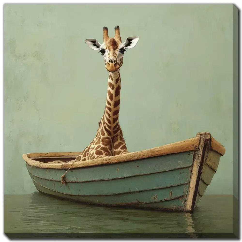The Great Giraffe Voyage - Printed Canvas