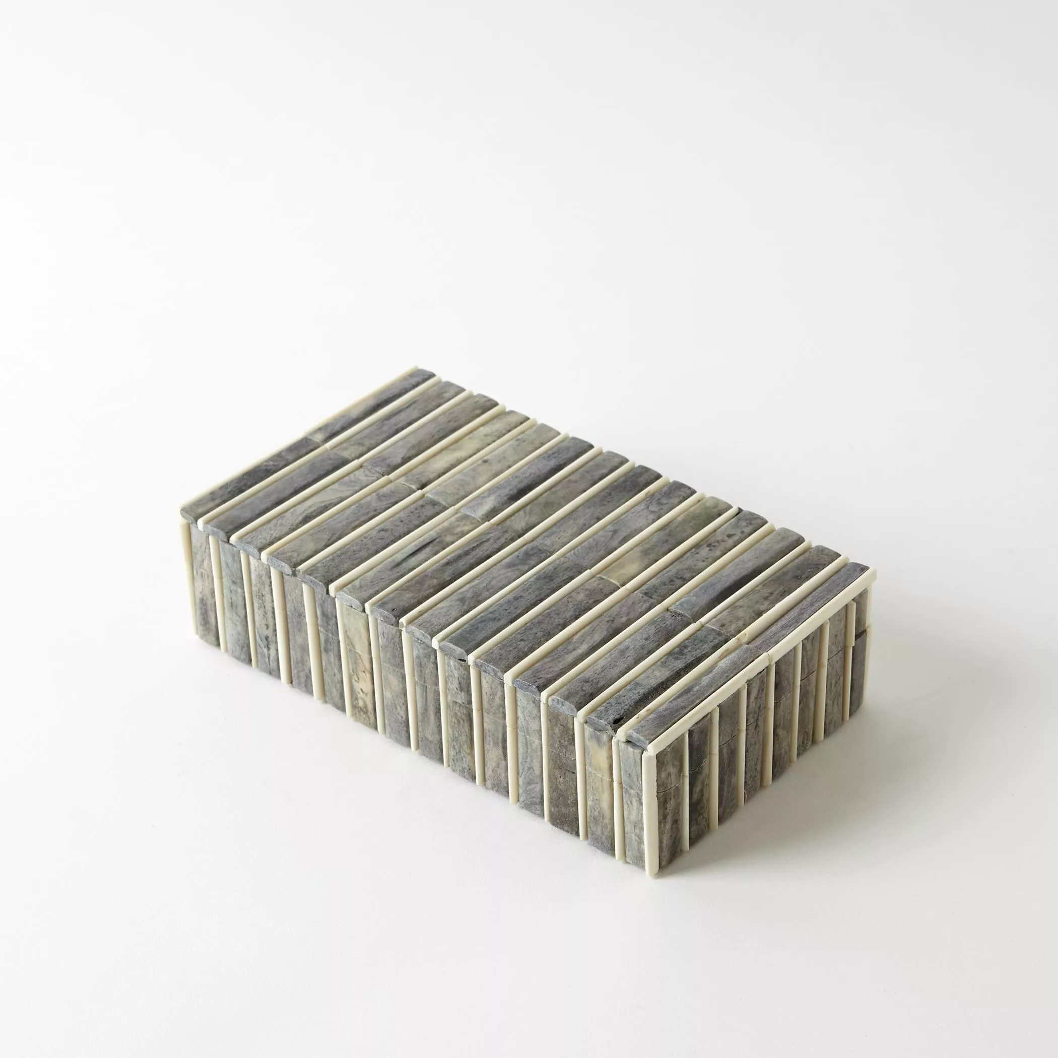 Grey/Ivory Small Bone Box