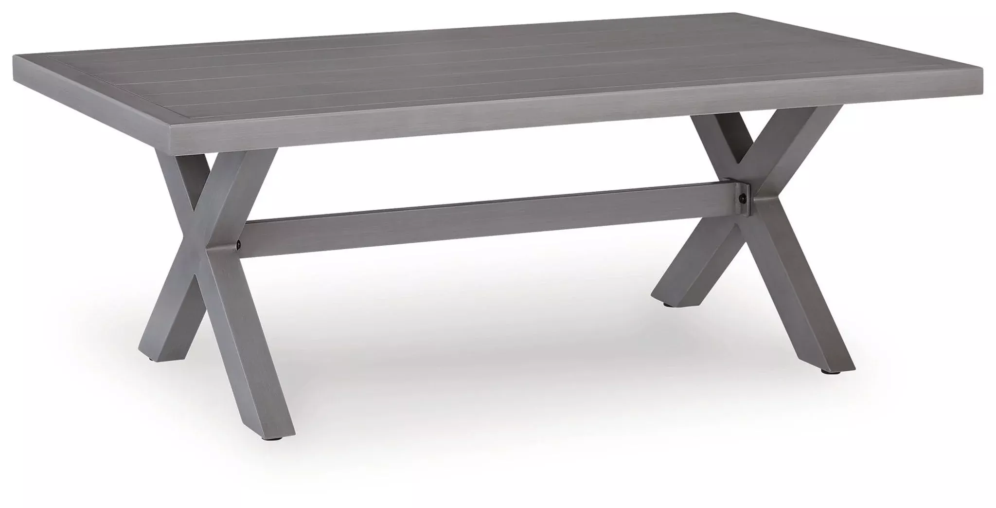 Half Moon Beach - Rectangular Cocktail Table - Gray