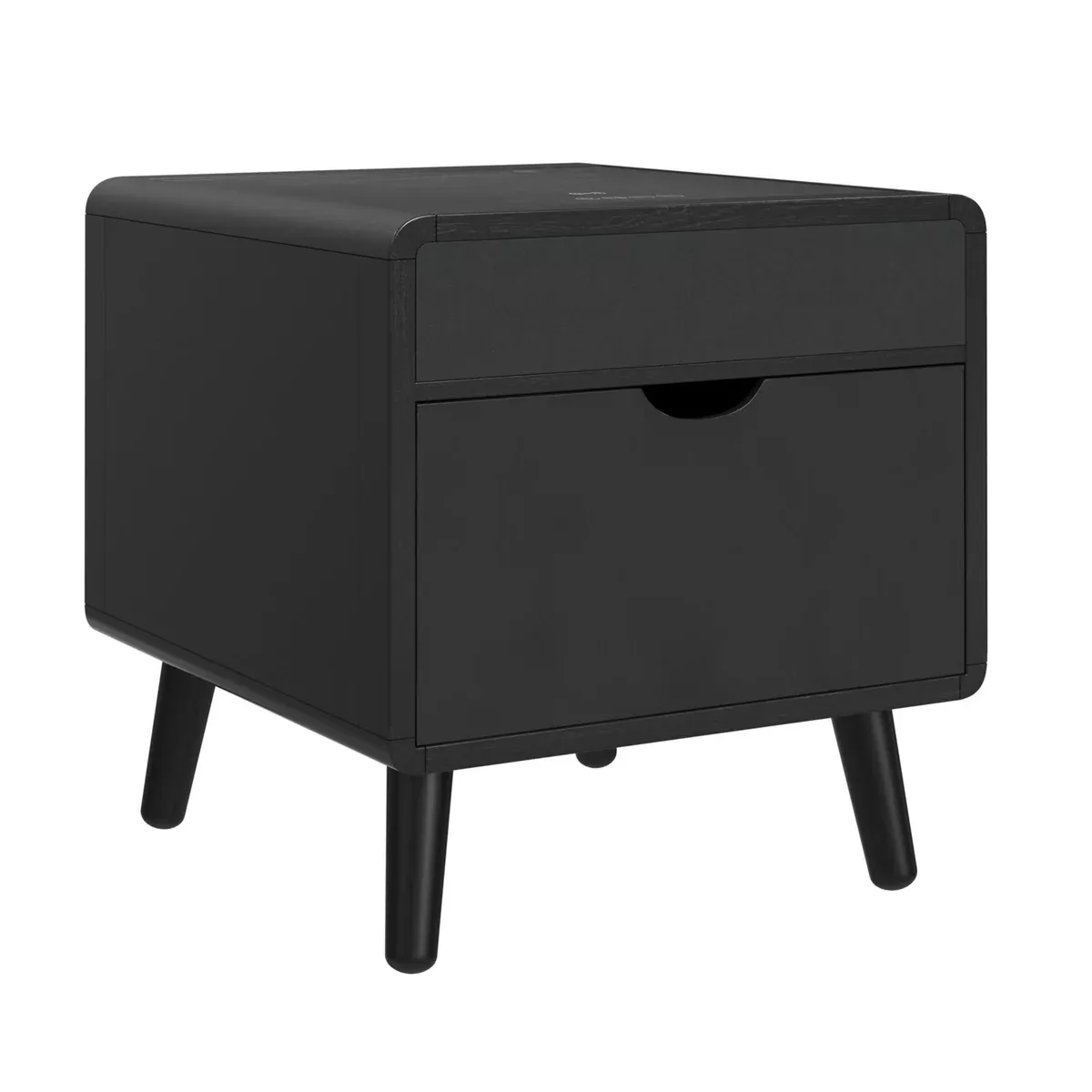 Halo - Square Smart End Table - Black
