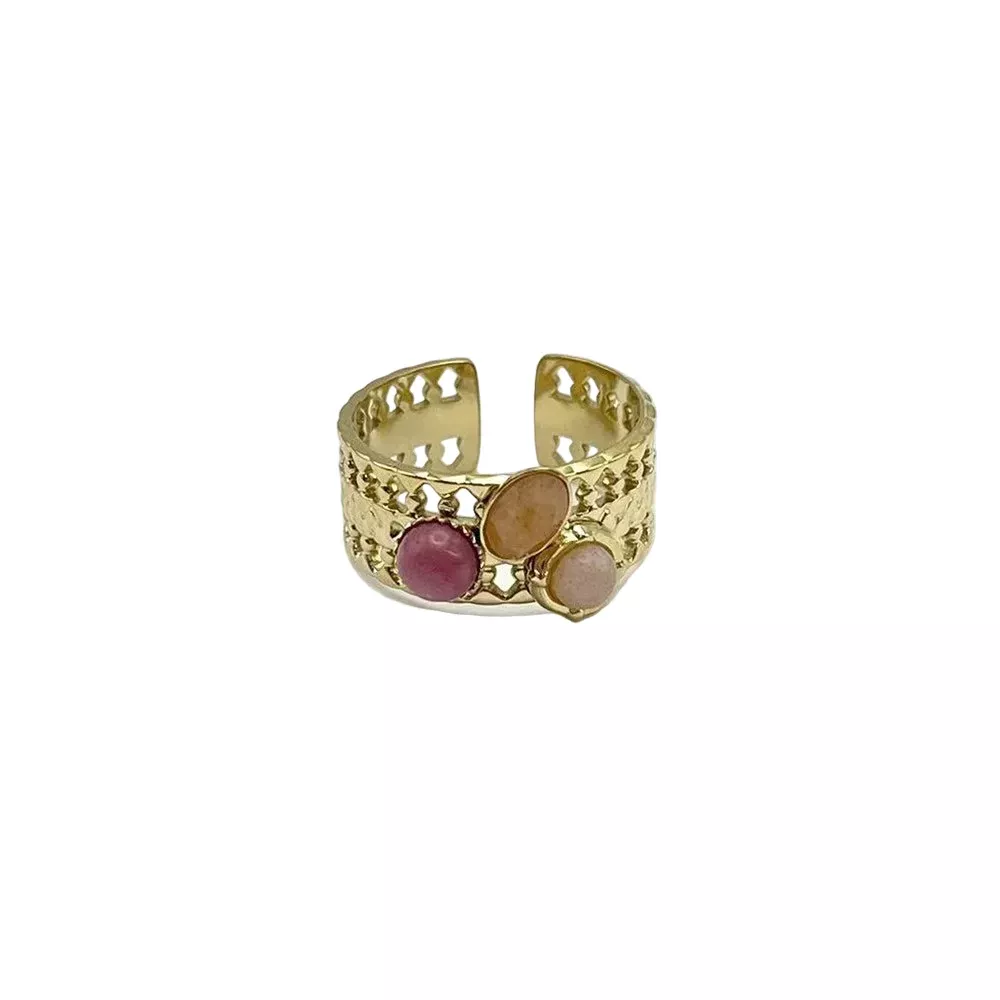 Hammered Finish Adjustable Ring