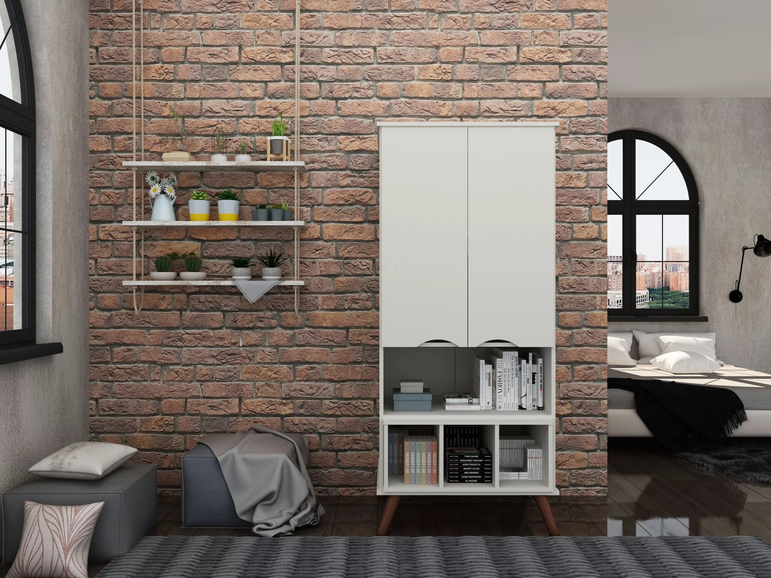 Hampton Off White Cabinet