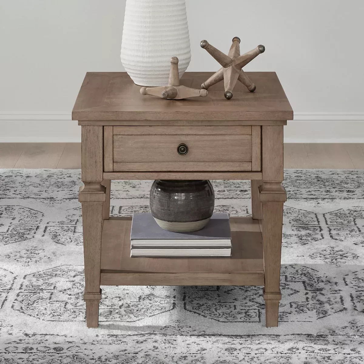 Haven Hills - End Table - Camel Beige