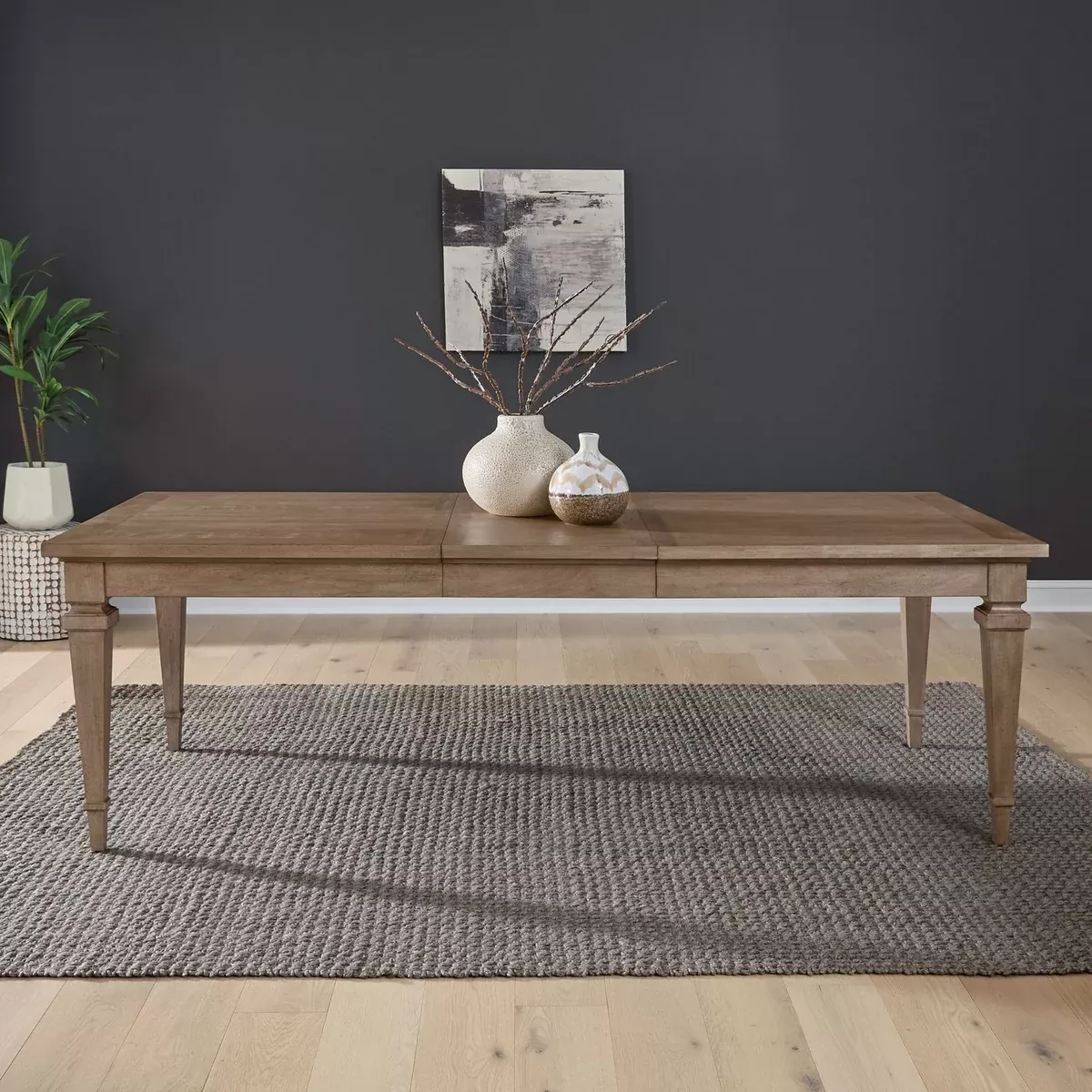 Haven Hills - Rectangular Leg Table - Camel Beige