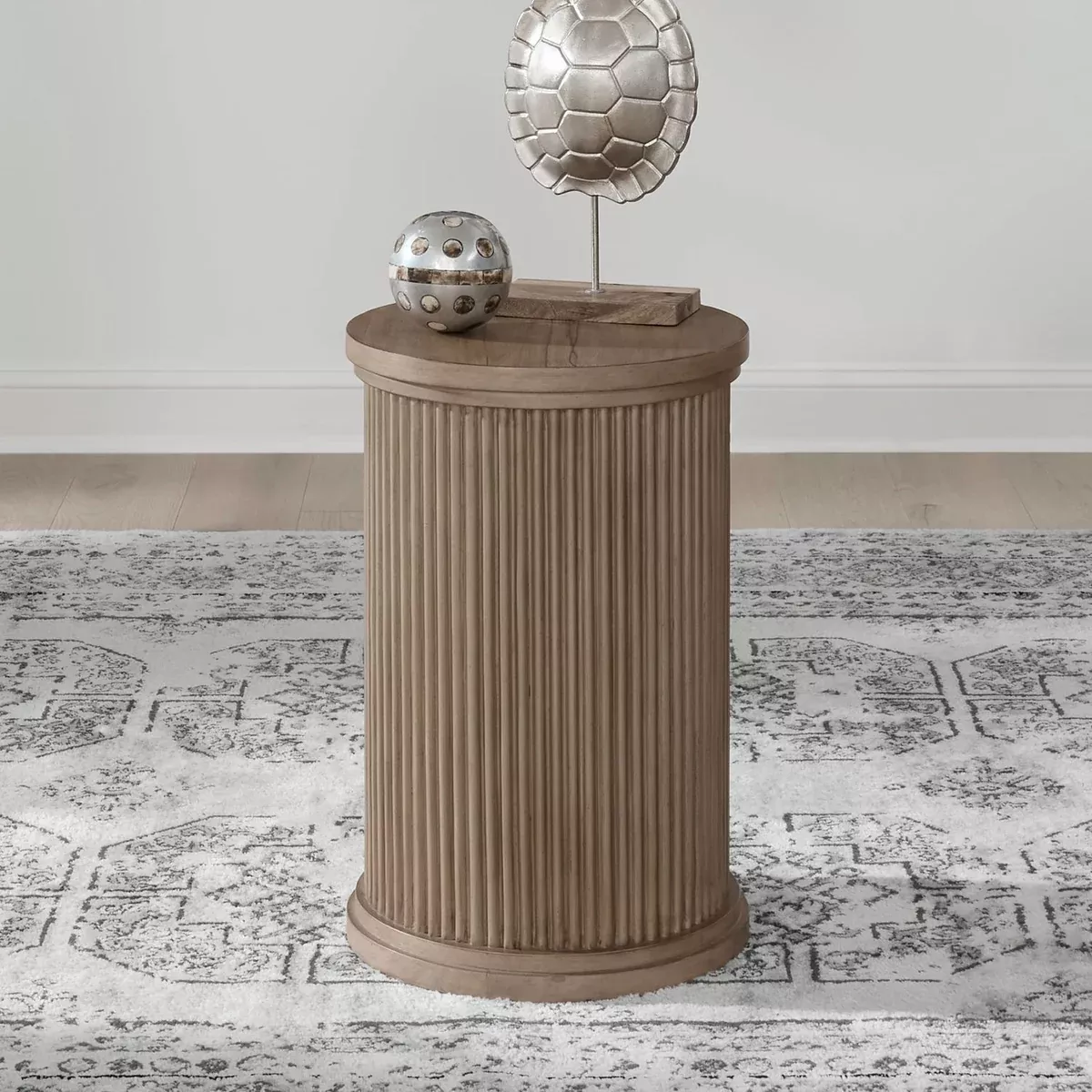 Haven Hills - Round Chairside Table - Camel Beige