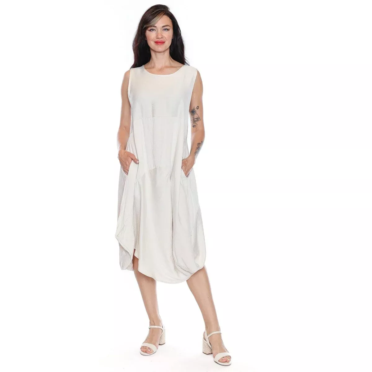 Heidi Balloon Dress With Pockets