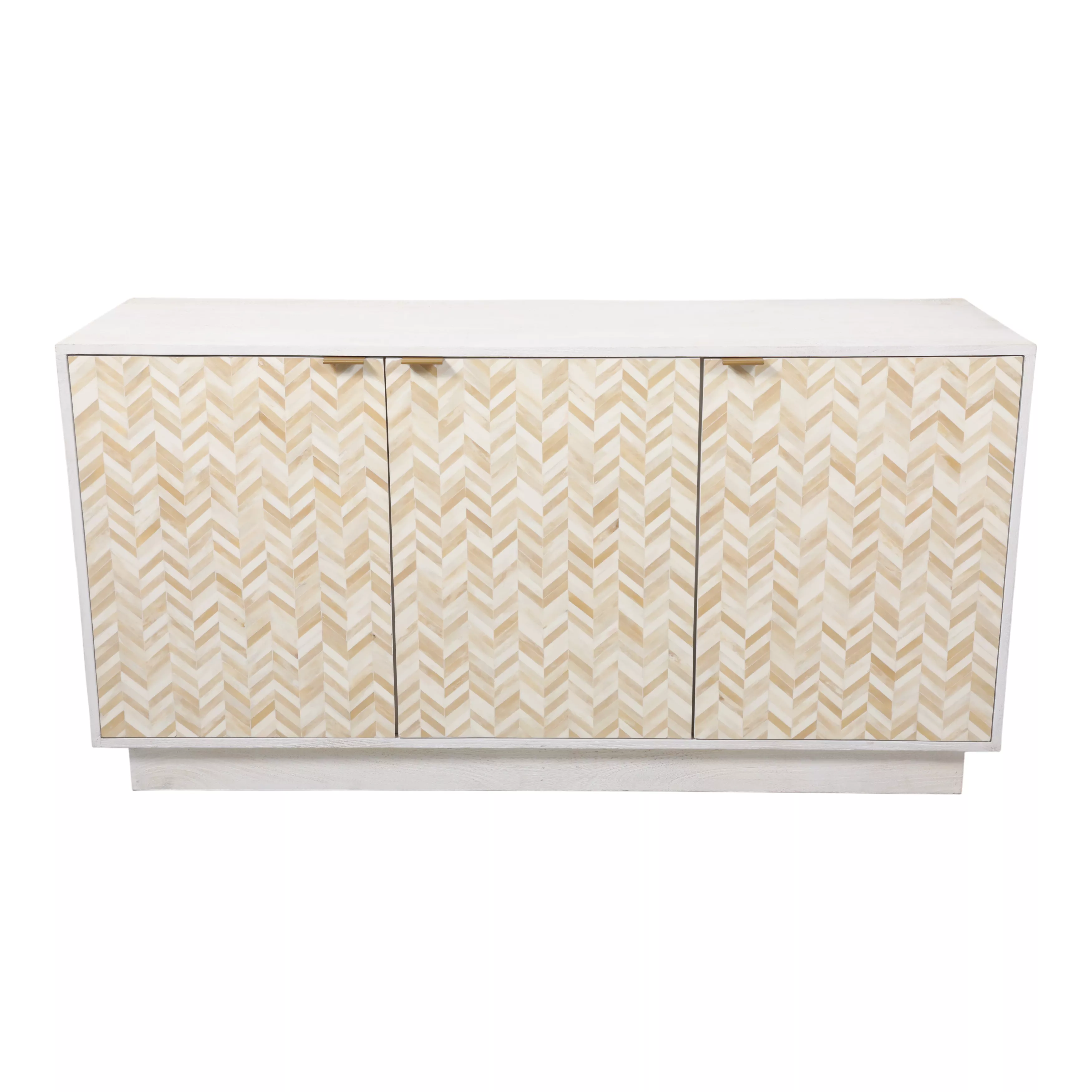 Herringbone Bone Inlay Cabinet