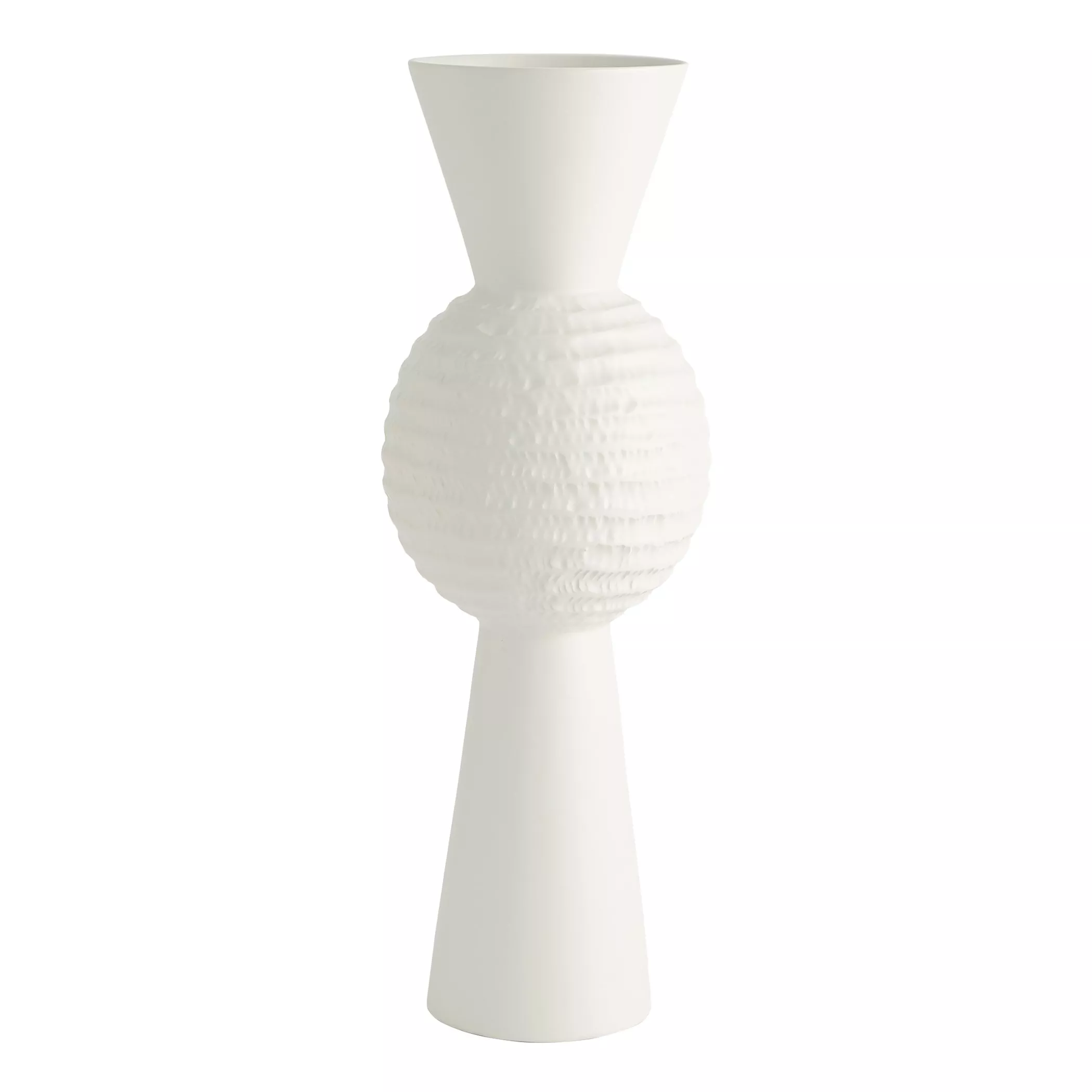 High Chiseled Orb Vase