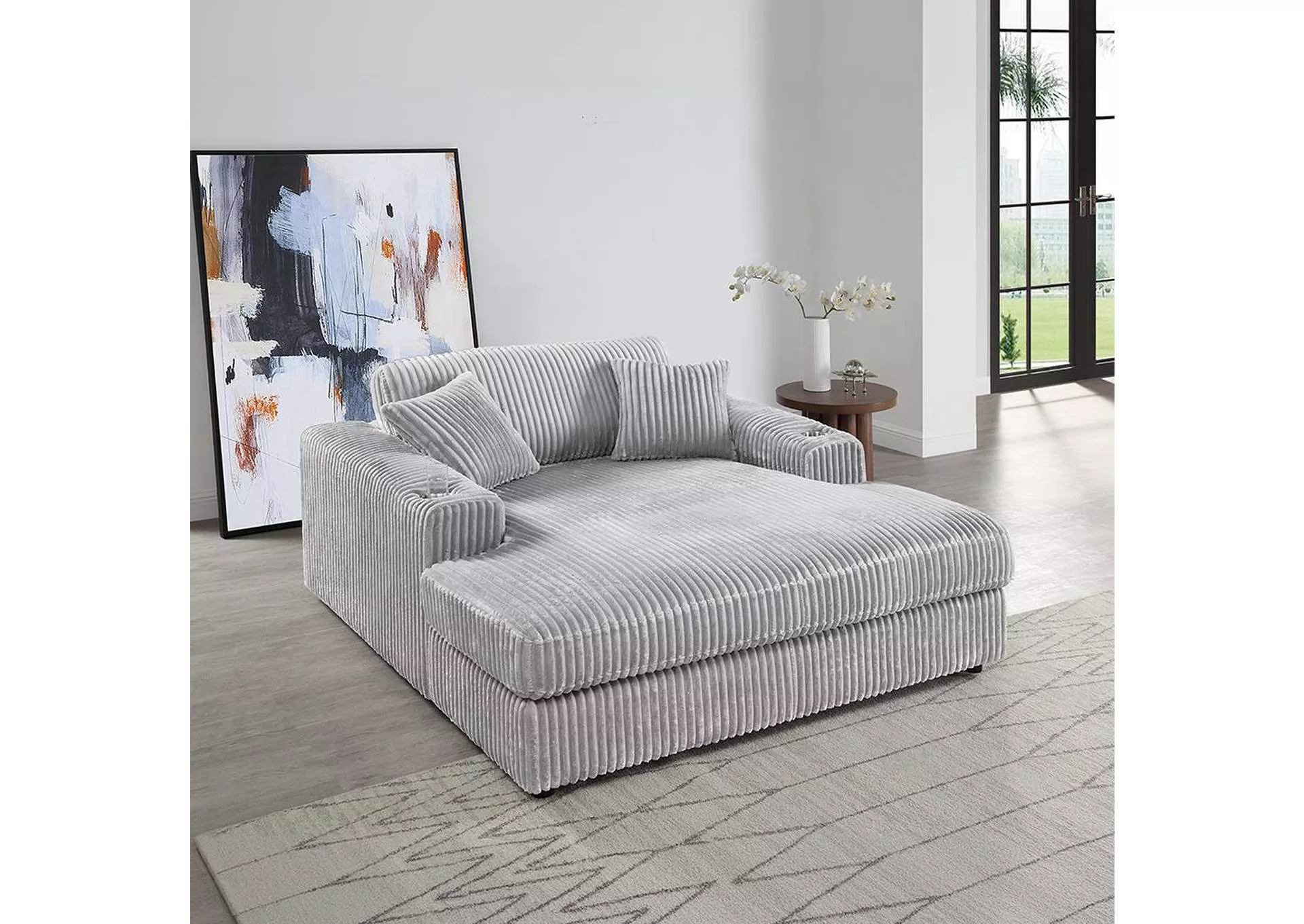 Hilde Chaise with 2 Pillows
