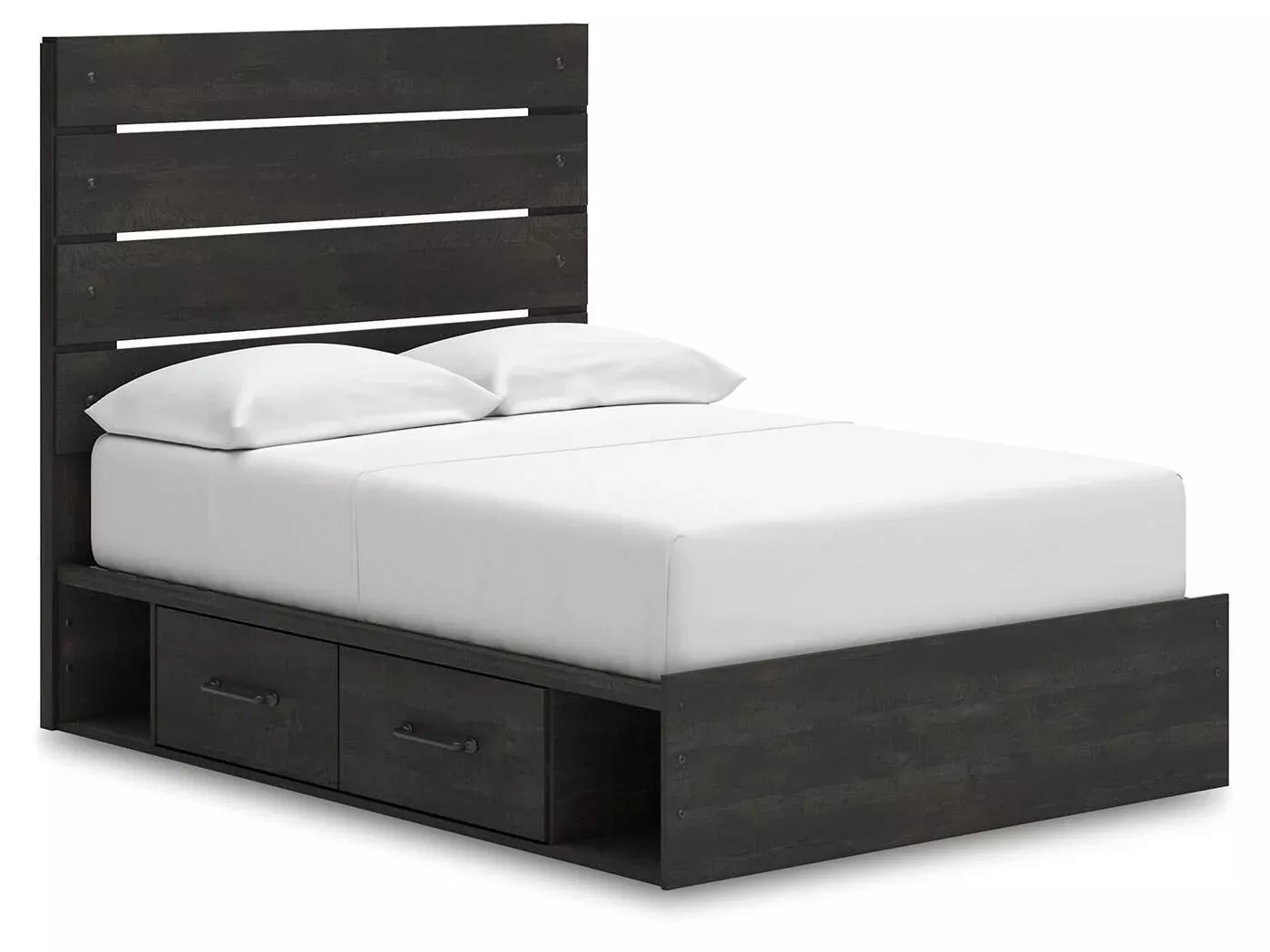 Hollivern - Panel Bed With Storage
