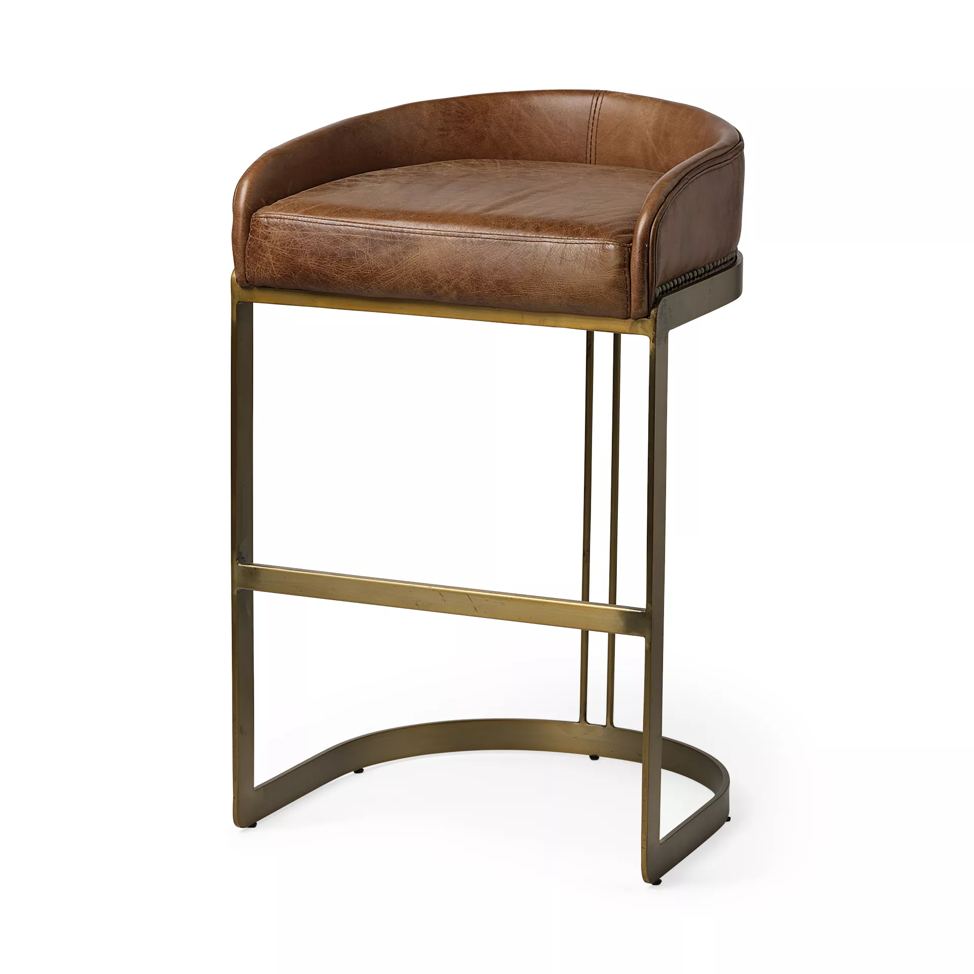 Hollyfield Leather Stool