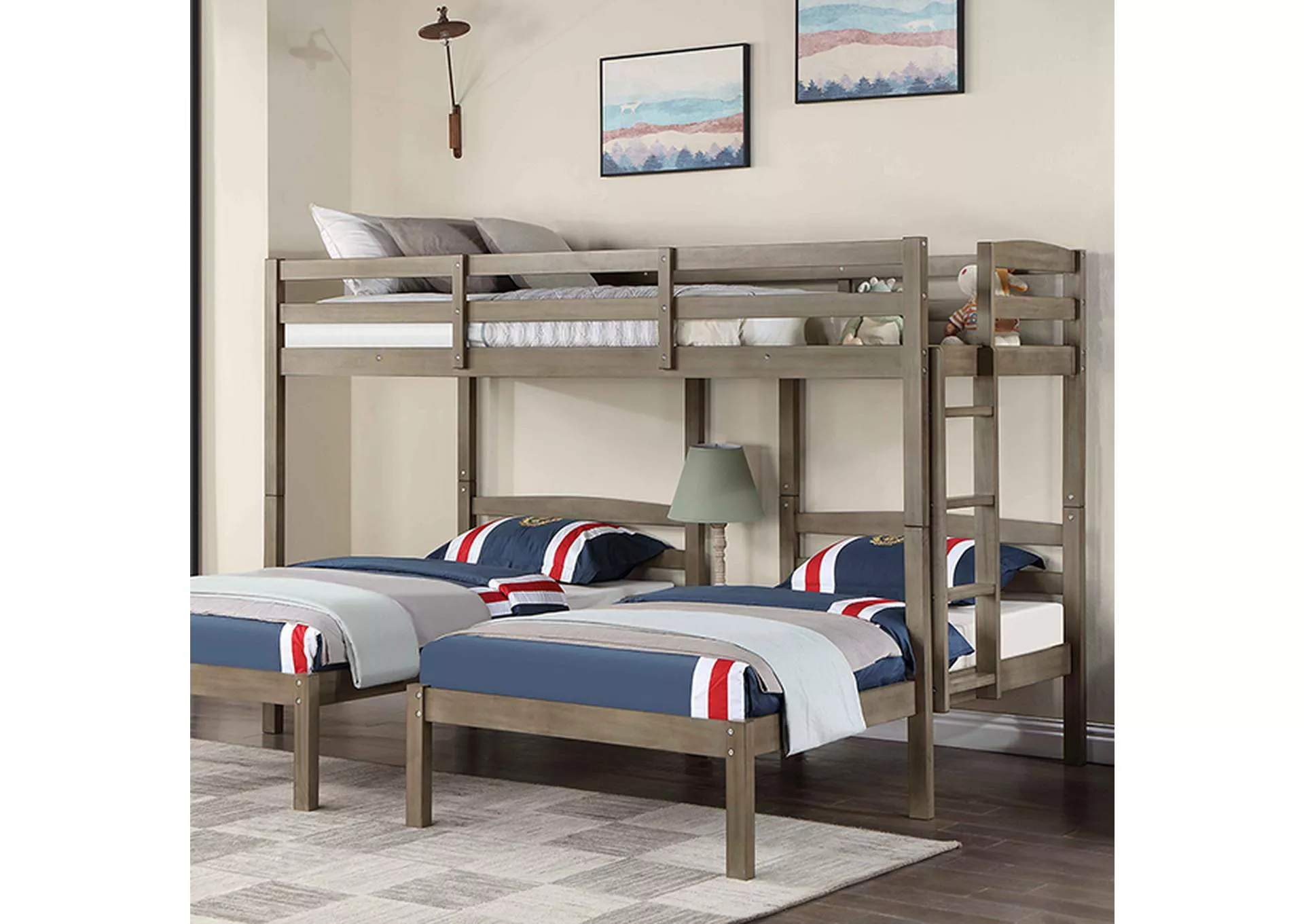 Hortense - Triple Twin Bed