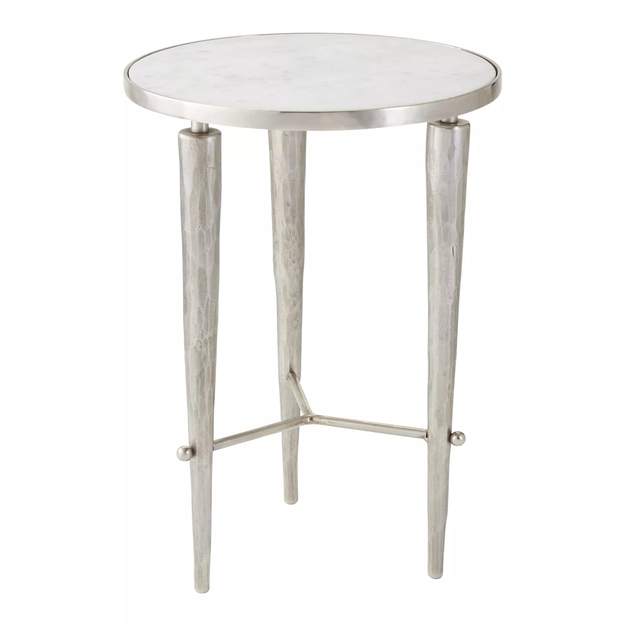 Jasper Accent Table- Silver