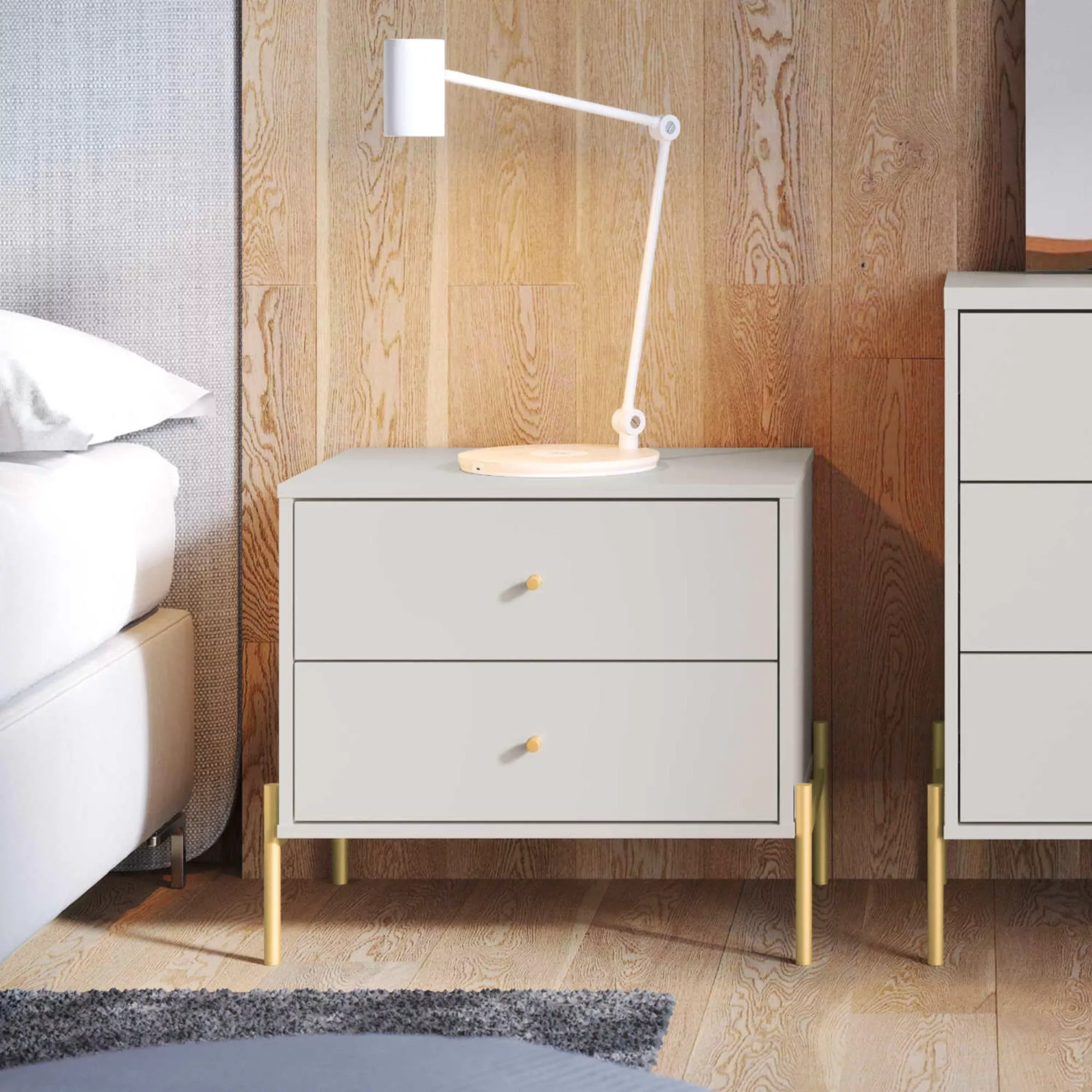 Jasper White Nightstand
