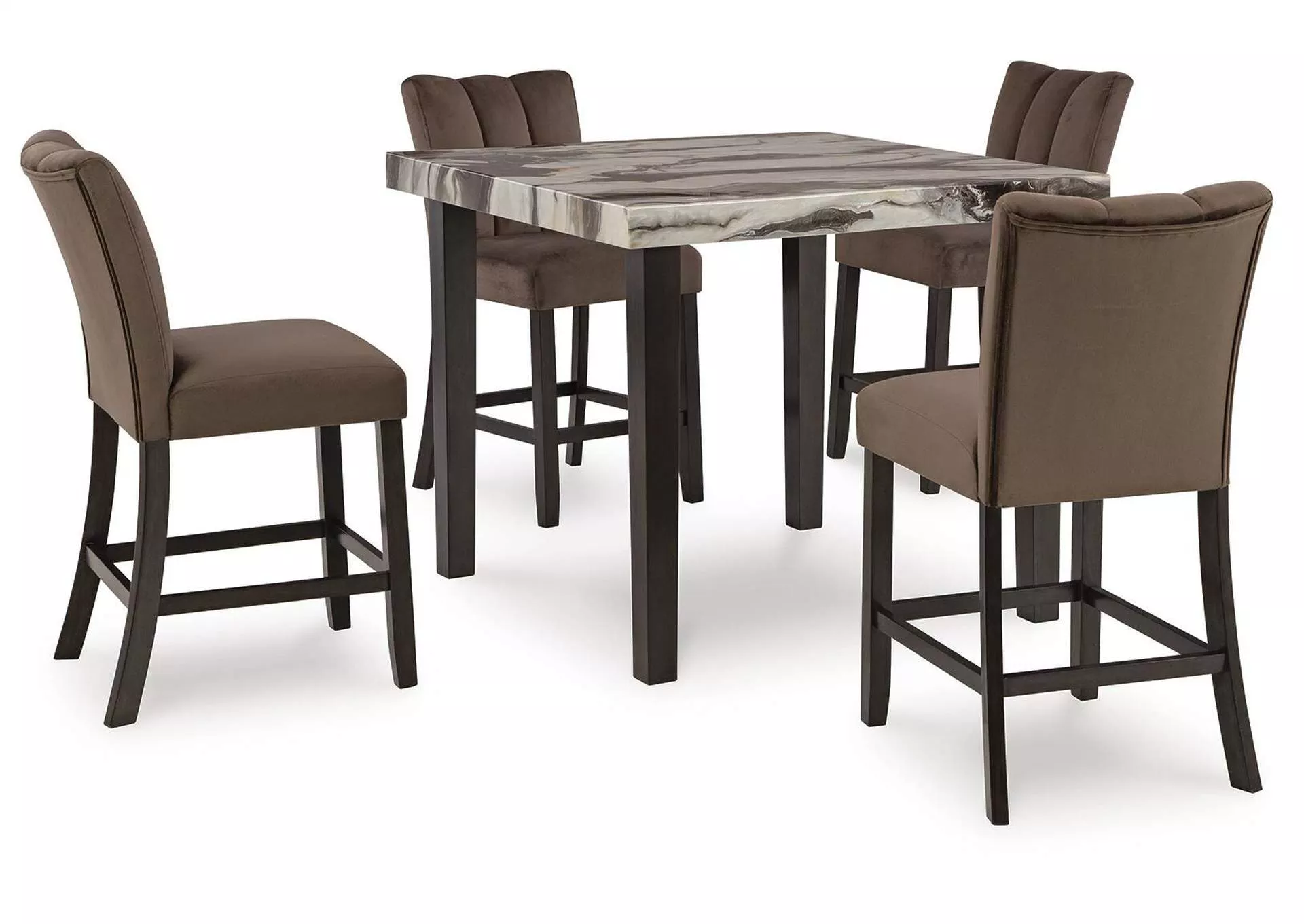 Jazmore Counter Height Dining Table and 4 Barstools