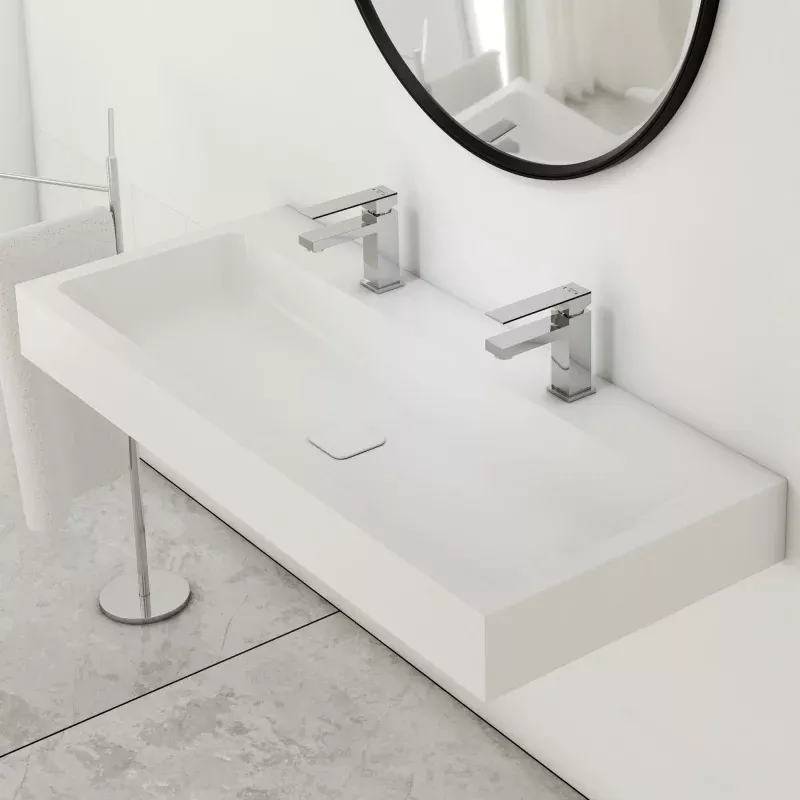 Kaldewei Double Washbasin andSteinberg Fitting Set