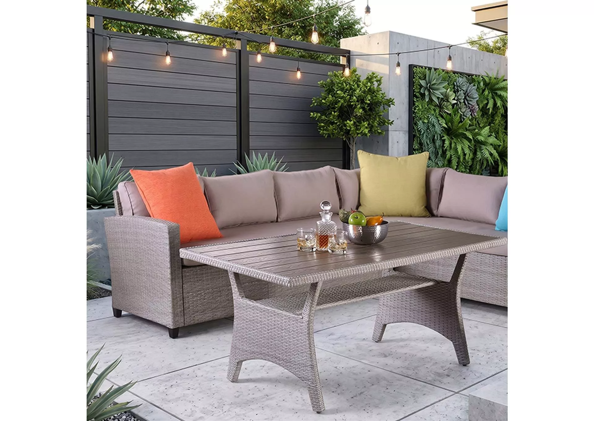 Kimana - 3 PC. Patio Dining Set